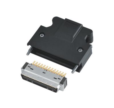 China Plastic Metal MDR Servo Connector 10150 10350 SCSI50P Male SM-50J RD-50B for sale
