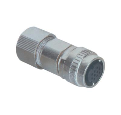 China DDK4 PIN 180 Degree Straight Metal Electrical Connectors IP67 DIN40050 for sale