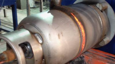 China Welding Shield LPG Cylinder Welding Line Horizontal Fabricated Steel for sale