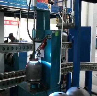 Chine Le CHAT longitudinal MIG d'équipement de soudure continue de plaque d'acier de cylindre de gaz de LPG la machine de soudure continue à vendre
