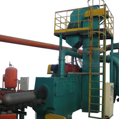 China LPG CNG Cylinder Roller Conveyor Through Shot Blasting Machine for sale