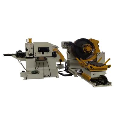 China 380V AC Uncoiler Straightener Feeder 2 In 1 Leveling And Decoiler Machine for sale