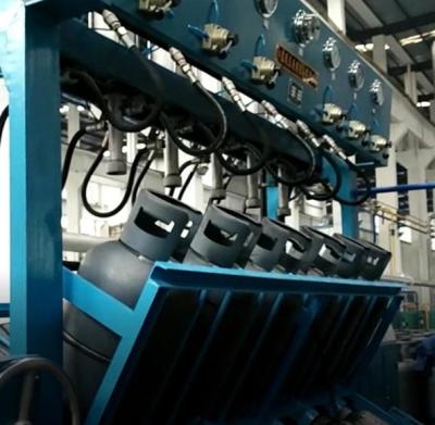 China Línea OEM de la fabricación del cilindro de gas del LPG de la máquina de prueba de la fuga de aire en venta