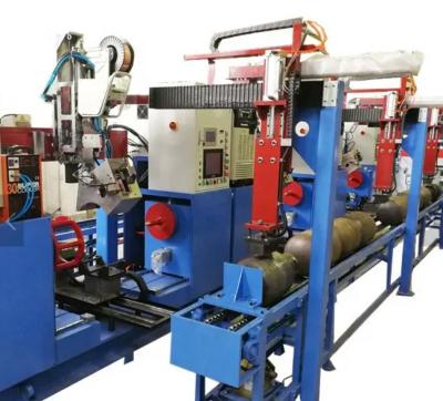 Китай PLC Control LPG Cylinder Manufacturing Line 20m X 10m X 5m 20-30 Cylinders/Min продается