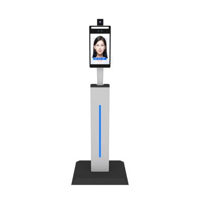 中国 F2-FHの顔認識ターミナル温度の測定の生物測定の直立したタイプ 販売のため