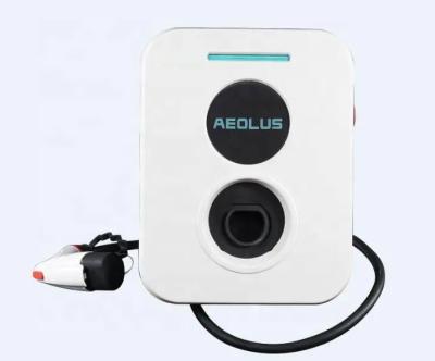 China AC Waterproof Electric EV Charging Station Wall Mounted 32A 7KW With Robust Protection for sale