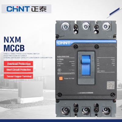China Chint NXM Molded Case Circuit Breaker 3 Pole 4 Pole NXM-63 125S 250S 400S 630S 380V 415V Icu up to 50kA for sale