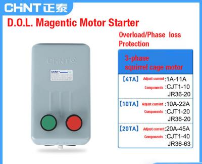 China DOL Magnetic AC Motor Contactor Starter 4-63kW AC-3380V For Squirrel Cage Motor for sale