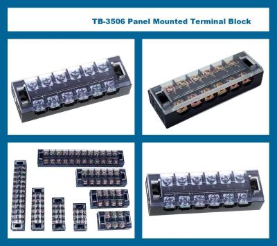 China el bloque de terminales 230V 400V 660V de 25A 12 poste fijó el soporte de la placa del tornillo de la barrera en venta