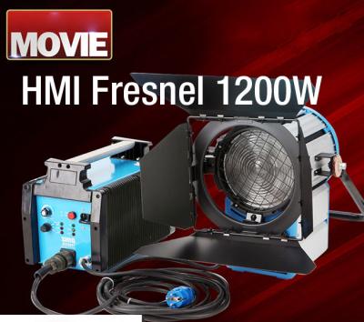 China 5500k-5600k LED Studio Lights 1200W HMI Fresnel Daylight High Speed Flicker Free Ballast for sale