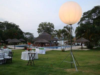 China Event Space Moon Balloon Lighting Of Halogen LED HMI / Metal Halide Lamps for sale