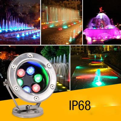 China Water - Tight White RGB Landscape Lights IP68 3/6/9/12/18/24/36/48W Underwater Waterpool Fountain for sale