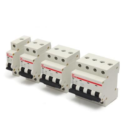 China 63A 1P 2P 3P 4P 230V Sp Dp mcb miniature circuit breaker IEC60898 C10 6kA for sale