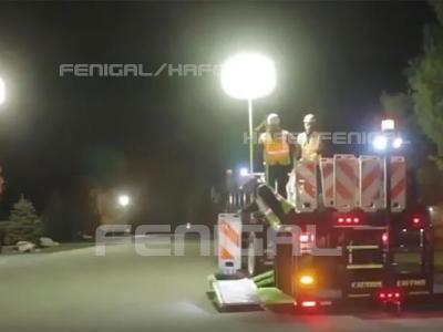 China Globo de iluminación inflable del halógeno el 130CM del tungsteno para el mantenimiento de carreteras de la noche en venta
