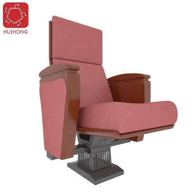 China Huihong ODM Modern Waiting Chairs 600*900*1016mm Wine Red Auditorium Chair Movie Theater Seats Convertible Cinema for sale