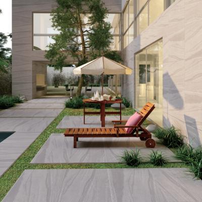 China 20mm Cement Look Grey Porcelain Tile With PEI Rating 4 Modern Floor Tile Outdoor for sale