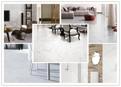 China Anti Bacterial Carrara Marble Ceramic Tile With Fine Air Permeability for sale