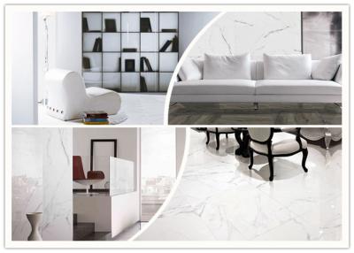 China White Marble Look Porcelain Tile / 24x48 Floor Tile Accurate Dimensions Fashion for sale