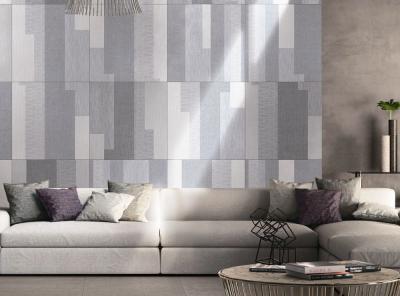 China Inkjet Glaze Carpet Ceramic Tile 600x600 Mm Wear Resisting Light Grey Color for sale