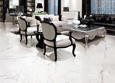 China High Gloss White Glazed Porcelain Floor Tile 600x1200 Mm Easy Maintenance for sale