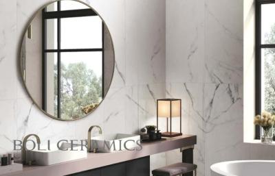 China Telhas cerâmicas da parede do efeito de mármore resistente aos ácidos menos de 0,05% taxas de absorção à venda