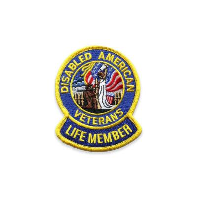Chine Correction militaire Logo Badge de vétérans de brassard de frontière de Merrowed de corrections à vendre