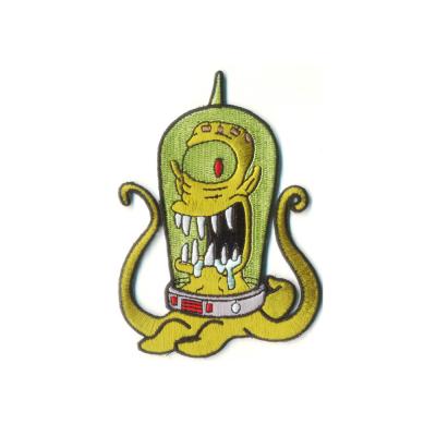 China Horror Monster Patches Custom Logo Applique Iron On Embroidered Patch Diy Jacket for sale