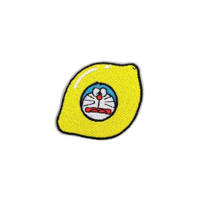 China 3D Embroidery Hat Patch Adhesive , Iron On Anime Clothing Patches for sale