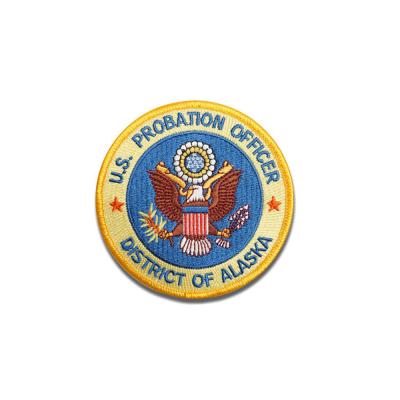China 3D Embroidery Custom Air Force Patches , 2.5'' Adhesive Clothing Patches for sale