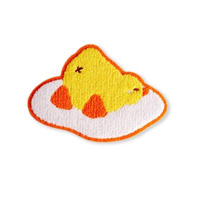 China Big Logo Towel Embroidery Patch , Colorful DIY Chenille Patches for sale