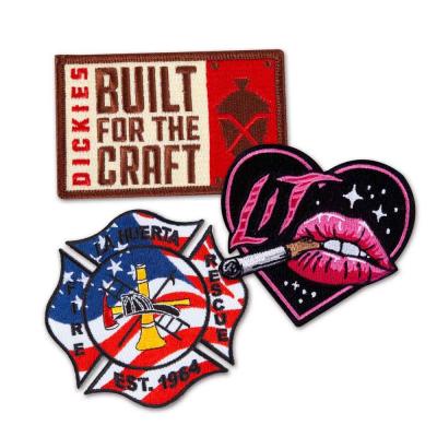 China Customize Logo Iron On Embroidery Patches Felt Fabric For Cap Jacket Jeans for sale
