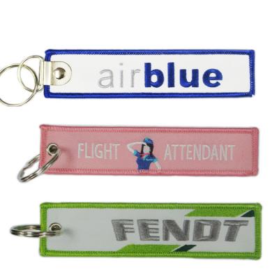 China Customized Logo Size Embroidered Key Chain Personalized Style Sustainable for sale