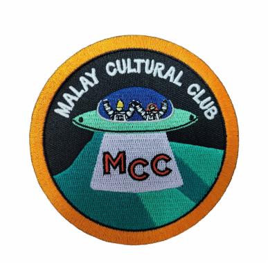 China Heat Transfer 75% Custom Embroidery Patch For School Club Uniform for sale