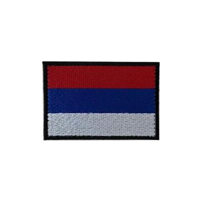 China Miliatry Uniform Clothing Embroidered Patches Customized National Flag】、 Te koop