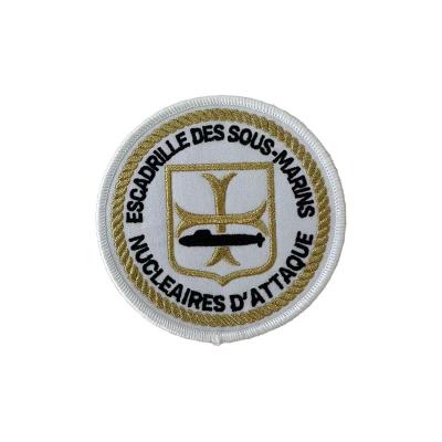 China Durable Washable Custom Embroidered Patches Velcro Backing for sale