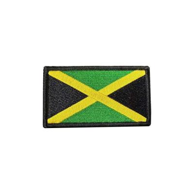 China Custom Embroidered Jamaica Flag Custom Military Rank Patches For Uniform Te koop