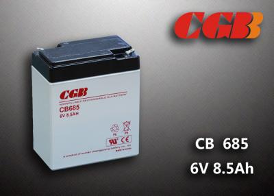 China 6V 8.5AH CB685 VRLA AGM Battery , Black Retardant Medical Equipment Battery for sale