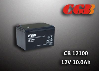 China CB12100 12V 10AH VRLA Deep Cycle Battery , ABS Plastic AGM Storage Battery for sale