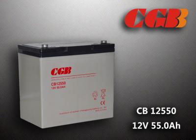 China CB12550 Valve Regulated Lead Acid Battery , 55AH ABS sla rechargeable battery Long Life for sale