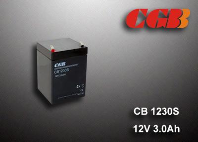 China 12V 3.0AH Sealed Rechargeable Battery , Lead Acid V0 AGM Battery For UPS EPS for sale
