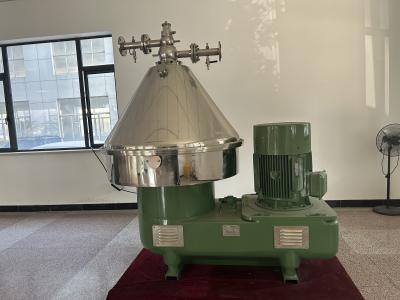 China Stainless Steel Disc Oil Separator Belt Drive Automatic Slag Discharge Centrifuge For Pharmacy for sale