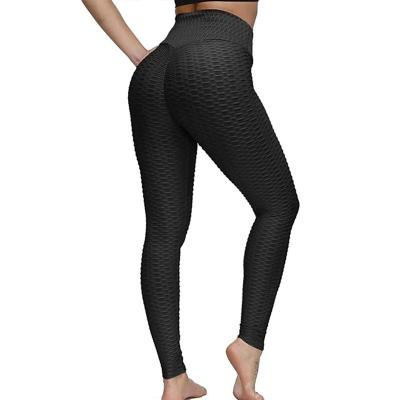 China Black Polyester And Spandex Leggings Camo Lightweight Sweatwick 300g Weight for sale