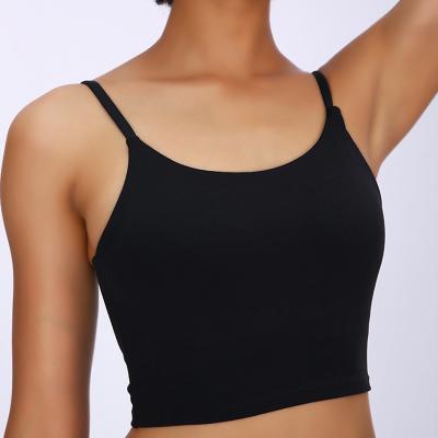 China Workout Women High Impact Sports Bra Crew Neck Knitted Fabric for sale