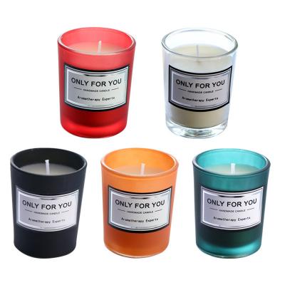China Smokeless Vegan Soy Candles Long Lasting Smell Handmade For Home Decoration for sale