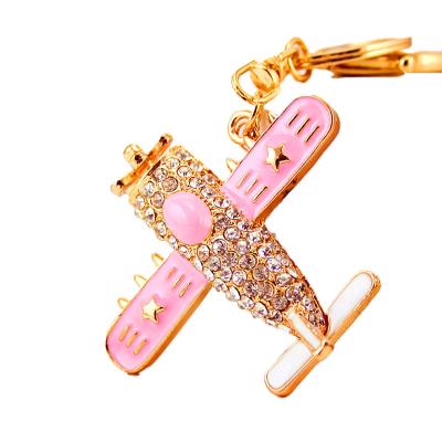 China Alloy  Helicopter Key Chain Ornaments Light Metal Pendant For Women bags for sale