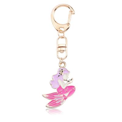 China Mermaid Key Chain Ornaments 2inches Wide ODM Available Diamond for sale