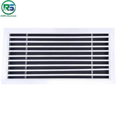 China White Register Vent  Metal Air Conditioner Cover Easy Adjust Air Supply Lever for sale