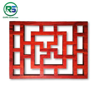 China OEM Chinese Style Aluminum Window Grilles Square Tube For Living Room for sale