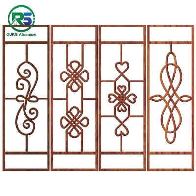 China Flower Pattern Decorative Aluminum Window Grilles Customized OEM for sale