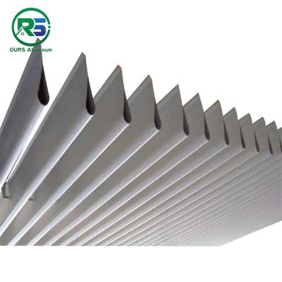 China CE Indoor Linear Metal Strip Ceiling Water Drip Suspended Ceiling Aluminium Weather Resistance for sale